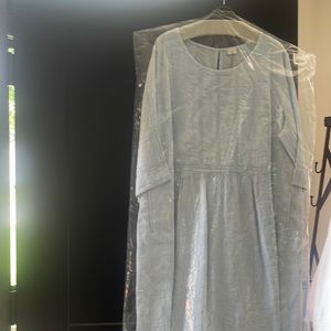 Poetry long dress summer denim blue